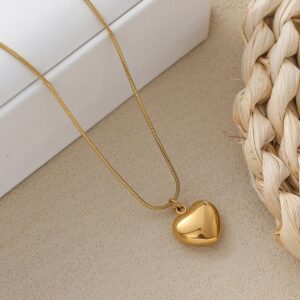 Gold Plated Anti Tarnish Dual Hearts Themed Pendant