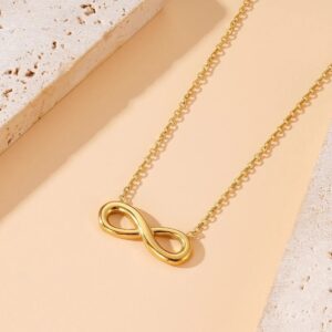 Gold Plated Anti Tarnish Infinity Themed contemporary Pendant